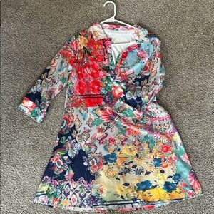 Floral Multicolor Women's Casual Dress